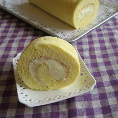 Moist and Spongy Souffle Roll Cake A picture of Moist and Spongy Souffle Roll Cake.