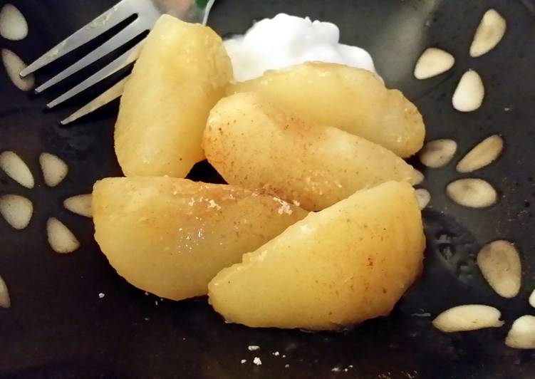 Simple Way to Prepare Award-winning low calorie sautéed pears