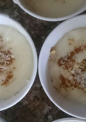 صورة لوصفة طريقة عمل مهلبية النشاء