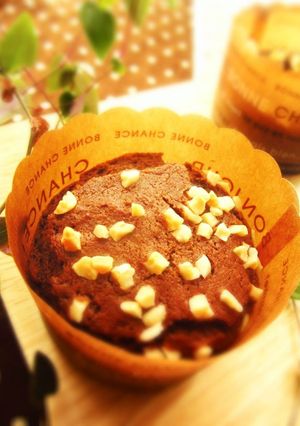 A picture of Chocolate x Almond Chocolate Muffins.