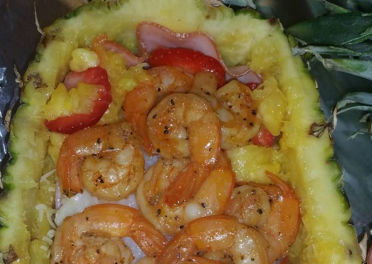 Hawaiian Island stuffed Pineapple