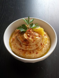 A picture of Roasted Garlic Hummus.