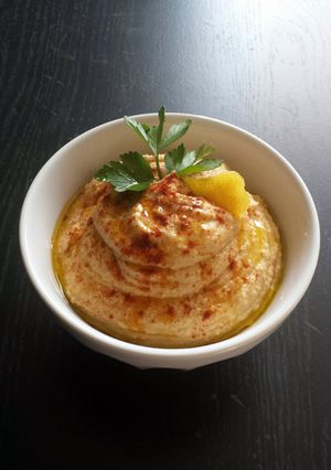 A picture of Roasted Garlic Hummus.