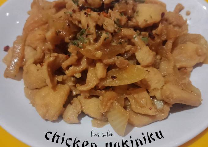 Chicken Yakiniku (tanpa marinasi)