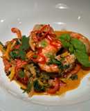 Thai coconut curry with prawns