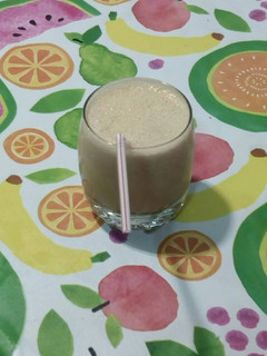 Una foto de Batido de melón cantalupo con leche de almendra