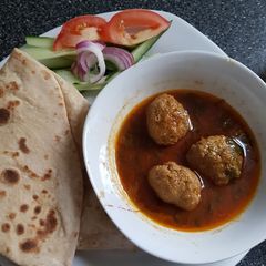 A picture of Lamb meat balls with grevy#eid k pakwan.