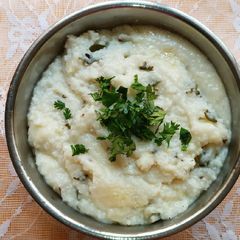 A picture of Barnyard Millet (Moraiyo) in Buttermilk.