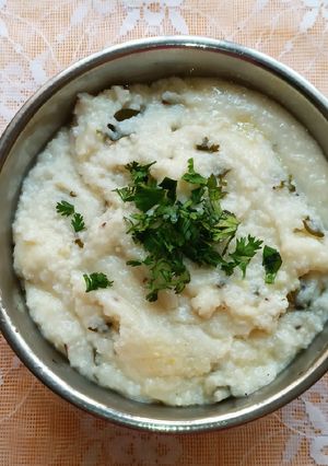 A picture of Barnyard Millet (Moraiyo) in Buttermilk.