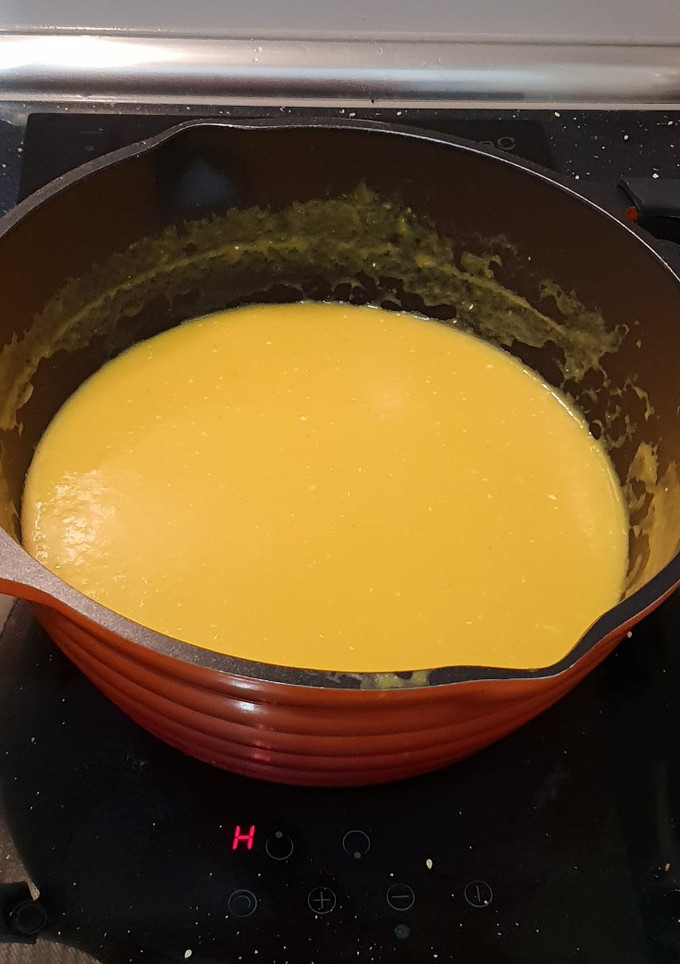 Una foto de Puré calabaza