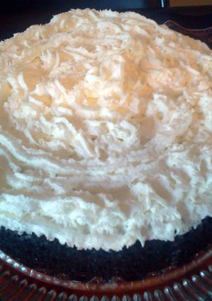 A picture of Dark Chocolate Tres Leche Cake.