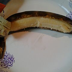 A picture of Grilled Whole Banana.