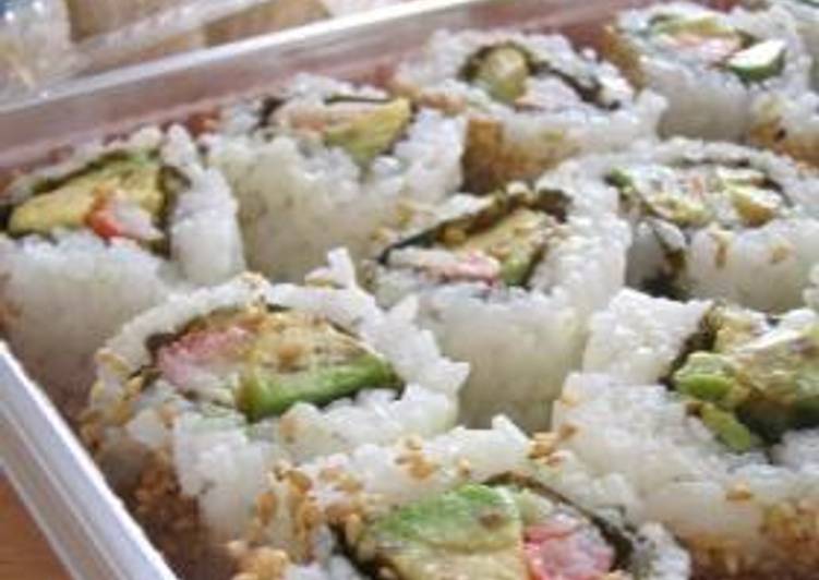 Simple Way to Prepare Homemade California Rolls