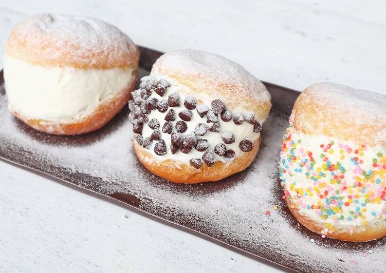 Resep DONAT KOREA Korean Milk Cream Donuts oleh Suka Suka RB Cookpad