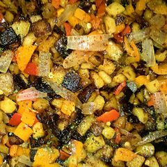 A picture of Browned Pepper Potatoes.