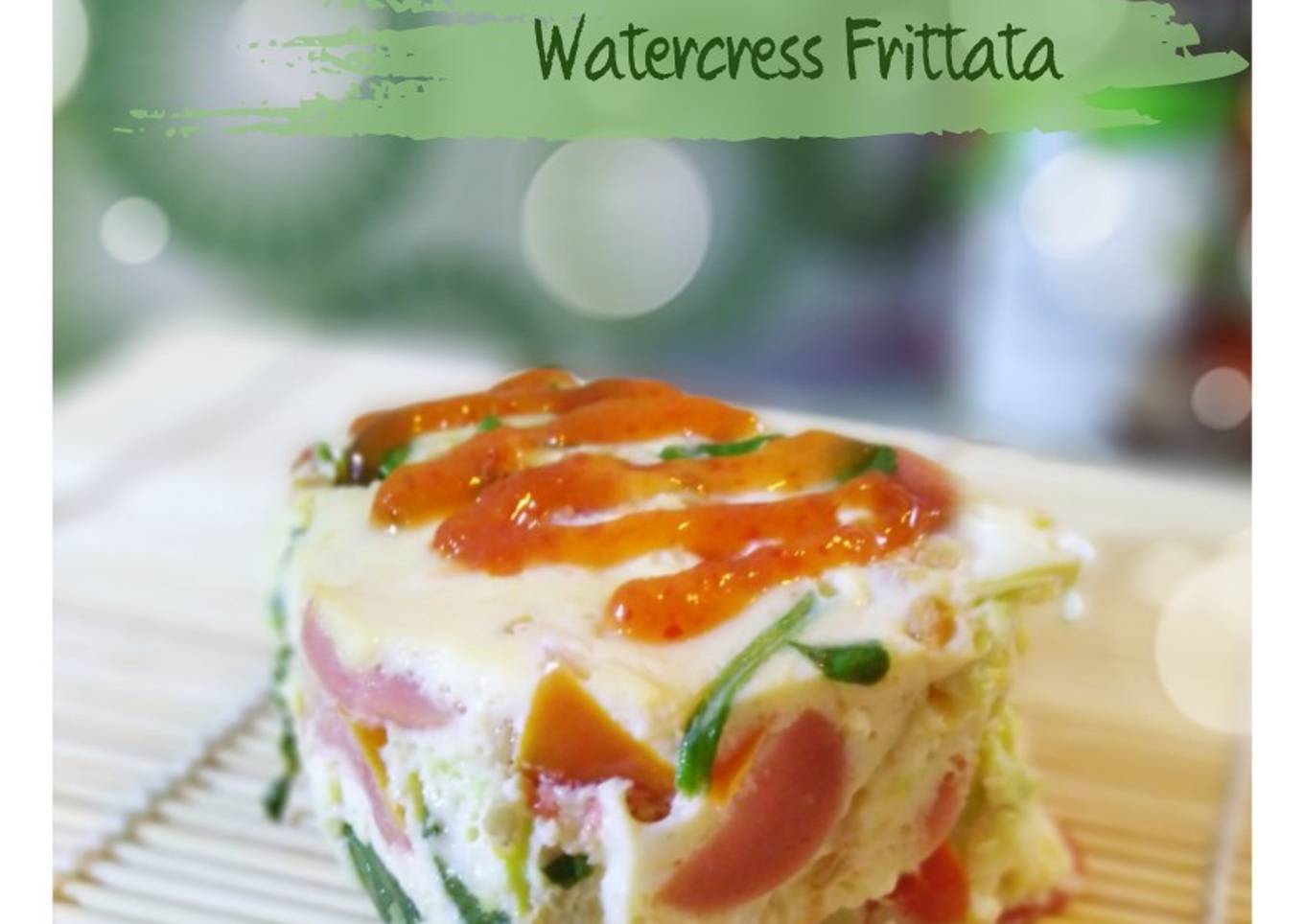 Watercress Frittata/Omeletnya orang Italia