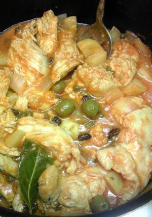 A picture of Chicken Fricassee.