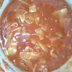 A picture of Easy Low Sodium Crock Pot Cabbage Soup.