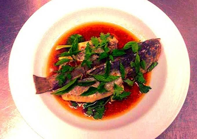 Thai style steam fish Recipe by Reef Chef - Cookpad