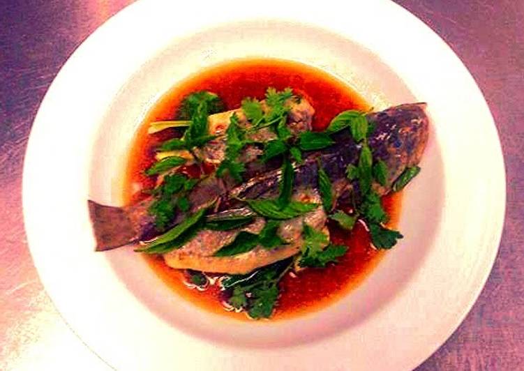 Thai style steam fish