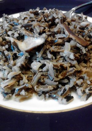 A picture of Wild Rice W/ Shiitake Mushrooms Vegan.