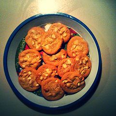A picture of White Chocolate Macadamia Sugar Cookies.