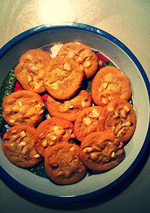 A picture of White Chocolate Macadamia Sugar Cookies.