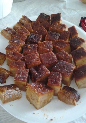 A picture of Pan de Pudin ( bread pudding).