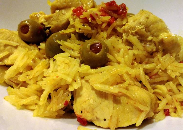 Recipe of Quick Spanish rice with chicken