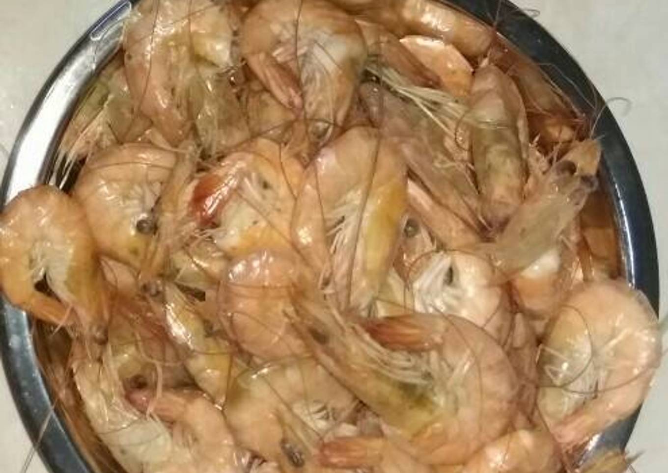 Udang rebus super simple