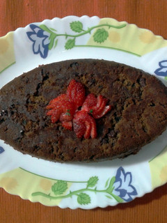 A picture of Healthy Chocolate walnut cake.