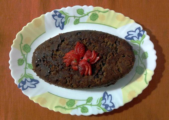 healthy chocolate walnut cake recipe main photo