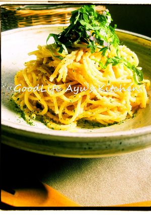 A picture of Tarako Spaghetti.