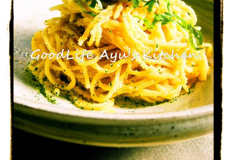 Recipe of Super Quick Homemade Tarako Spaghetti