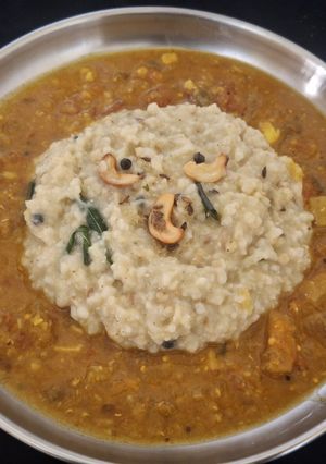 A picture of Pongal with Jowar Millet.