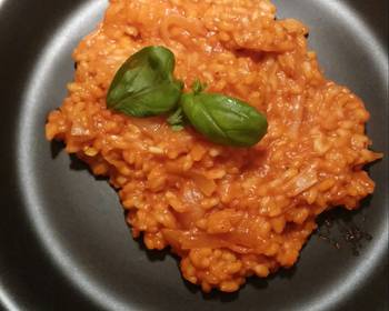 Easy Recipe Tomato and Basil risotto Delicious Simple