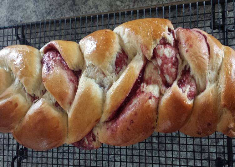 Recipe of Super Quick Homemade Raspberry Braid