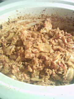 A picture of Crockpot Unstuffed Cabbage Rolls.