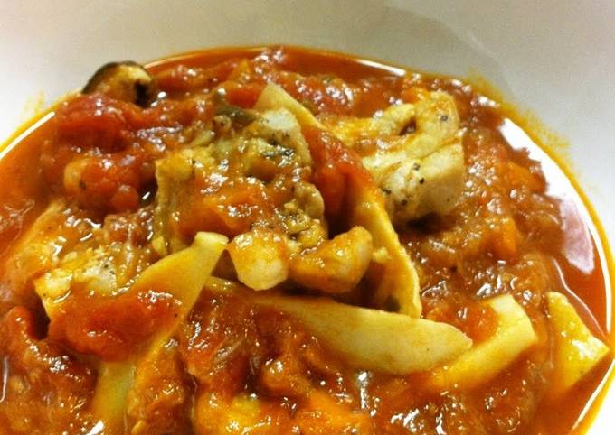 Chicken & Tomato Stew from Vegetable Soup