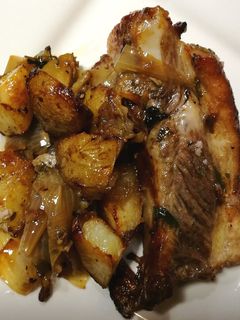 Una foto de Costilla carnosa con vermut al horno 🐷