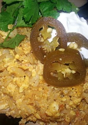 A picture of Mexican Fried Rice.