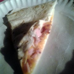 A picture of ham n bacon quesadillas.