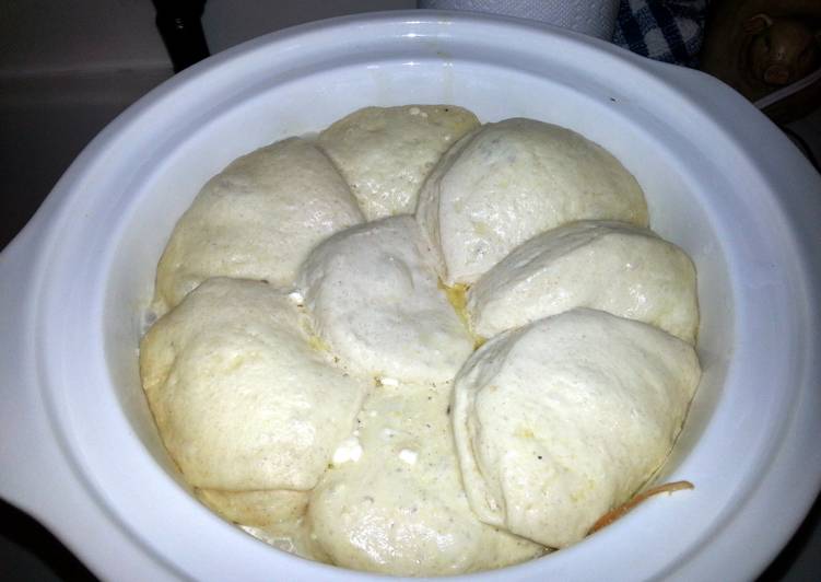 Steps to Make Quick Simple Chicken &amp; Dumplings crockpot style
