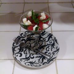 A picture of Mozzarella and Tomato Salad.