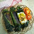 Nasi bakar ayam suwir pete
