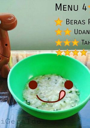 Foto resep Mpasi 4 bintang bubur udang