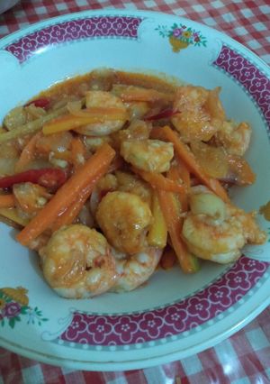 Foto resep Udang Saus Asam Manis