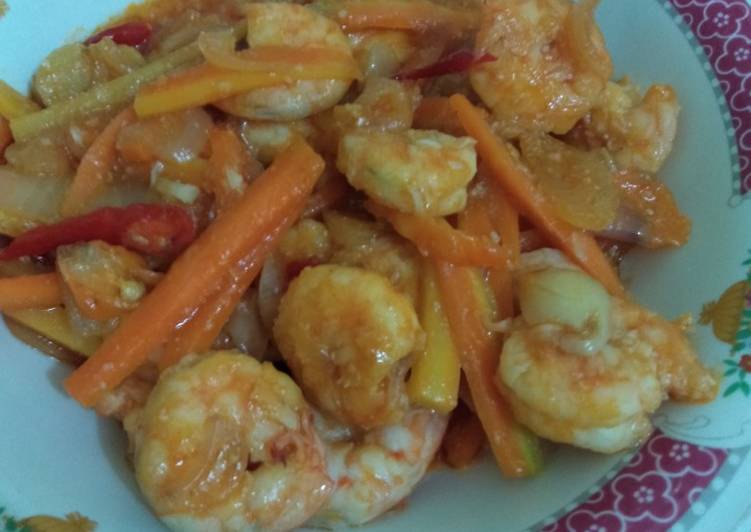 Udang Saus Asam Manis