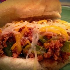 A picture of Crockpot Pizza Burgers.