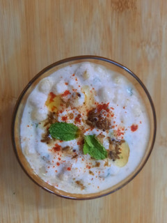A picture of Boondi Raita.